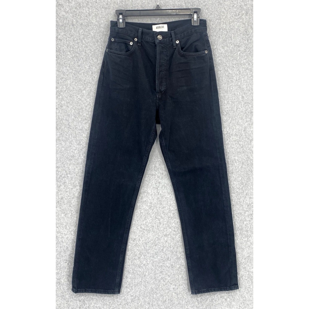 Agolde Women's High Rise Jeans - Black